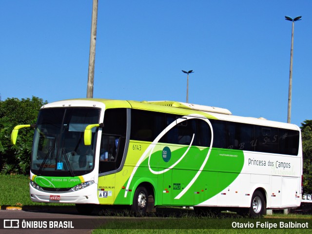 Expresso Princesa dos Campos 6143 na cidade de Cascavel, Paraná, Brasil, por Otavio Felipe Balbinot. ID da foto: 7698436.