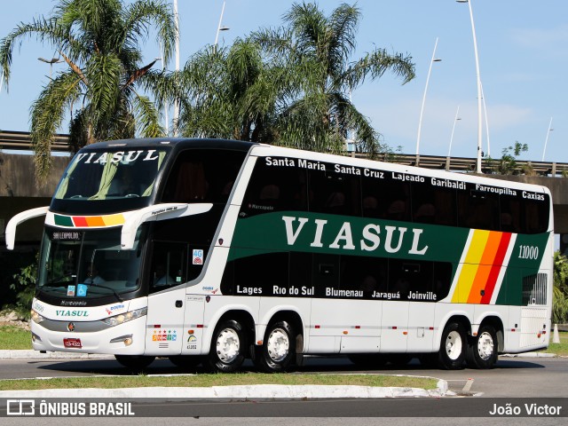 Viasul - Auto Viação Venâncio Aires 11000 na cidade de Florianópolis, Santa Catarina, Brasil, por João Victor. ID da foto: 7705029.