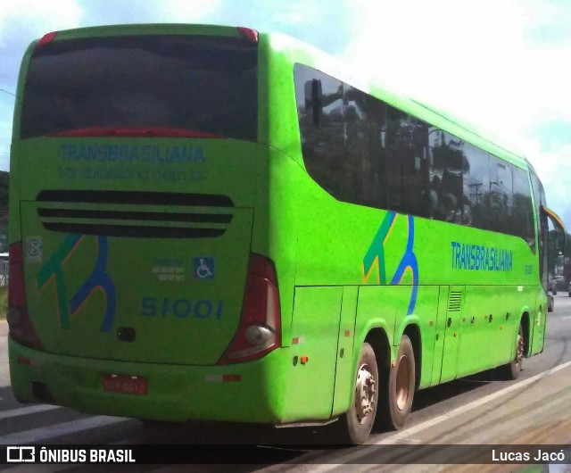 Transbrasiliana Transportes e Turismo 51001 na cidade de Ananindeua, Pará, Brasil, por Lucas Jacó. Número da foto: #7703870.