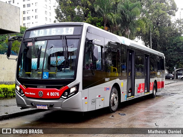 Express Transportes Urbanos Ltda 4 8076 na cidade de São Paulo, São Paulo, Brasil, por Matheus  Daniel. ID da foto: 7703511.