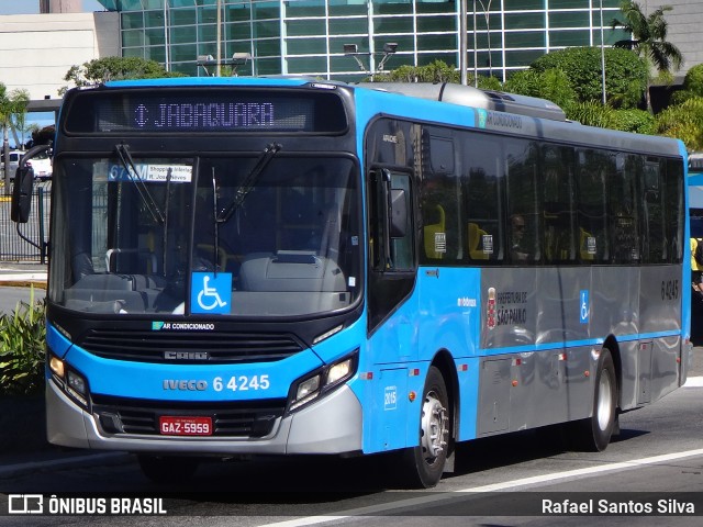 Viação Paratodos > São Jorge > Metropolitana São Paulo > Mobibrasil 6 4245 na cidade de São Paulo, São Paulo, Brasil, por Rafael Santos Silva. Número da foto: #7704403.