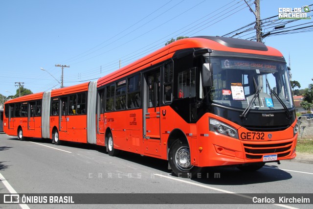 Viação Cidade Sorriso GE732 na cidade de Curitiba, Paraná, Brasil, por Carlos Kircheim. ID da foto: 7704568.