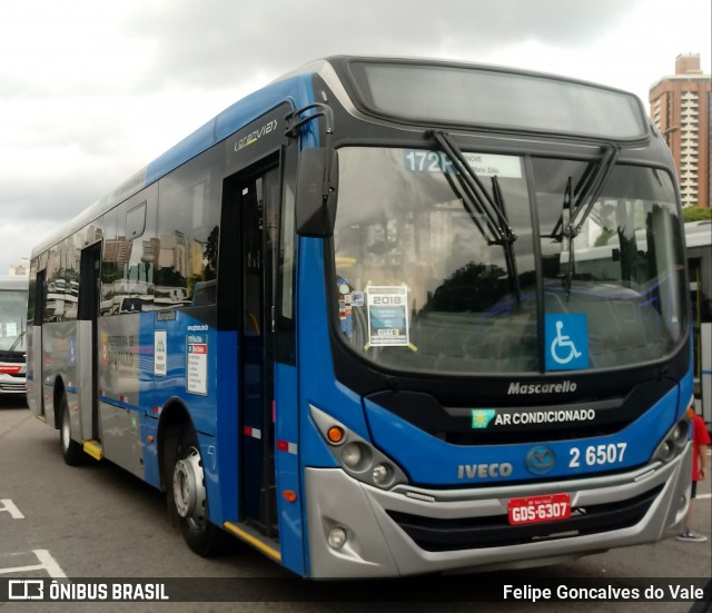 Transcooper > Norte Buss 2 6507 na cidade de São Paulo, São Paulo, Brasil, por Felipe Goncalves do Vale. ID da foto: 7701325.