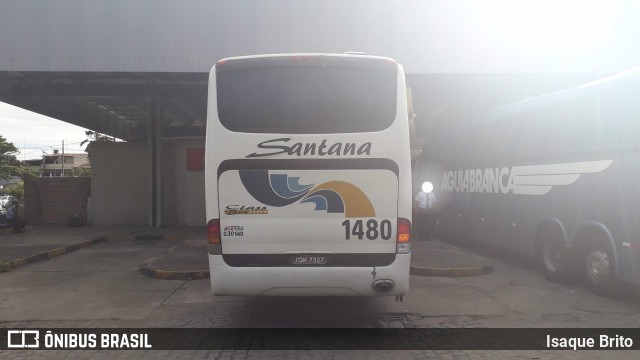 Empresas de Transportes Santana e São Paulo 1480 na cidade de Cruz das Almas, Bahia, Brasil, por Isaque Brito. Número da foto: #7703722.