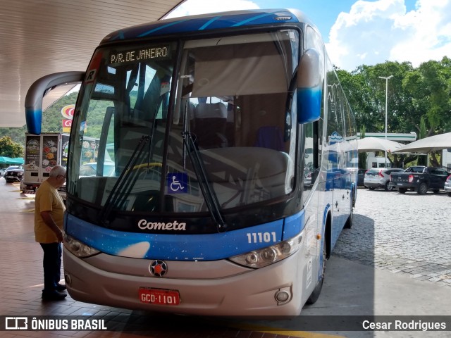 Viação Cometa 11101 na cidade de Queluz, São Paulo, Brasil, por Cesar Rodrigues. Número da foto: #7701058.