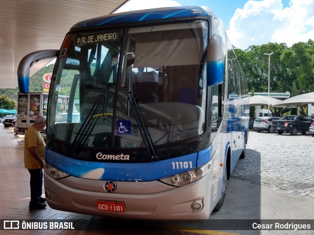 Viação Cometa 11101 na cidade de Queluz, São Paulo, Brasil, por Cesar Rodrigues. ID da foto: 7701058.