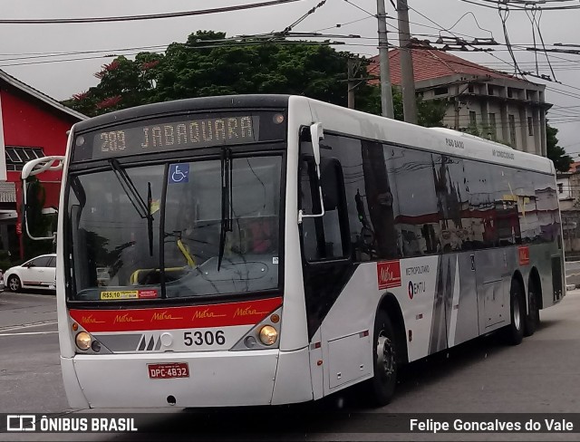 Metra - Sistema Metropolitano de Transporte 5306 na cidade de São Paulo, São Paulo, Brasil, por Felipe Goncalves do Vale. Número da foto: #7701525.
