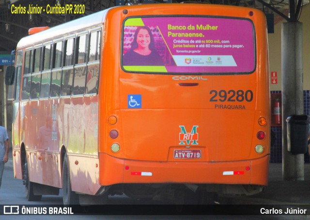 Viação Piraquara 29280 na cidade de Pinhais, Paraná, Brasil, por Carlos Júnior. Número da foto: #7703934.