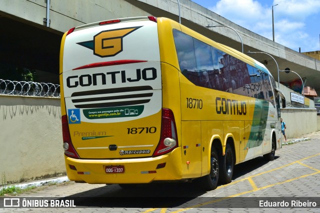 Empresa Gontijo de Transportes 18710 na cidade de Belo Horizonte, Minas Gerais, Brasil, por Eduardo Ribeiro. Número da foto: #7701128.