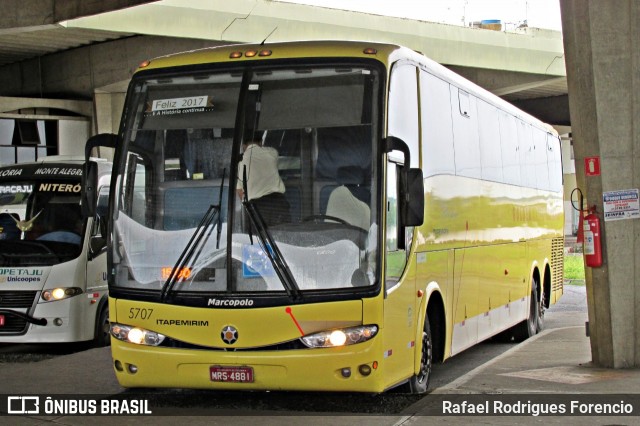 Viação Itapemirim 5707 na cidade de Aracaju, Sergipe, Brasil, por Rafael Rodrigues Forencio. Número da foto: #7700515.