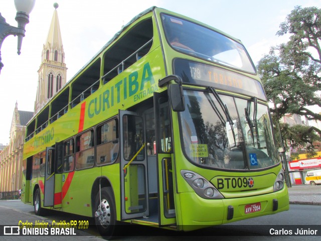 Transporte Coletivo Glória BT009 na cidade de Curitiba, Paraná, Brasil, por Carlos Júnior. Número da foto: #7704065.