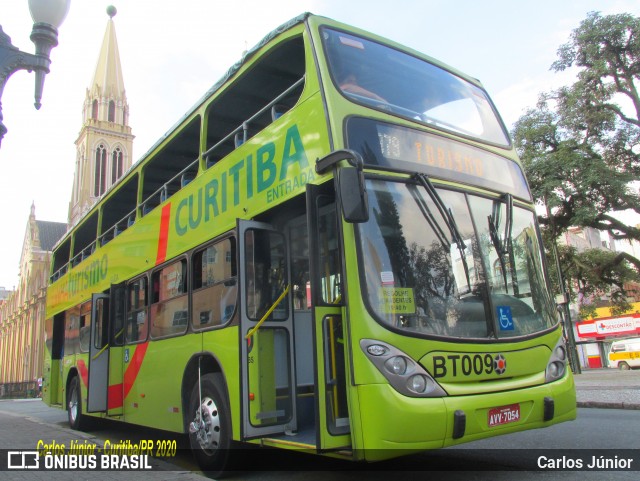 Transporte Coletivo Glória BT009 na cidade de Curitiba, Paraná, Brasil, por Carlos Júnior. ID da foto: 7704065.