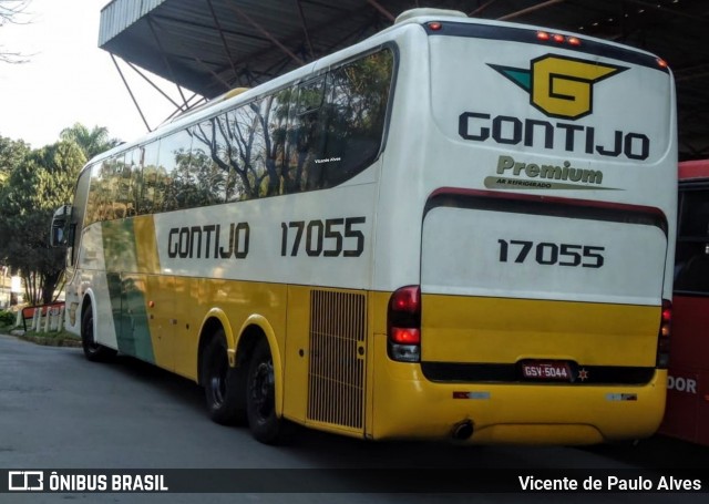 Empresa Gontijo de Transportes 17055 na cidade de Pedro Leopoldo, Minas Gerais, Brasil, por Vicente de Paulo Alves. Número da foto: #7704323.
