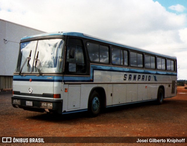 Viação Sampaio 350 na cidade de Erechim, Rio Grande do Sul, Brasil, por Joseí Gilberto Kniphoff. Número da foto: #7706524.