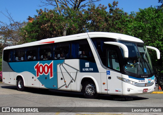 Auto Viação 1001 RJ 108.198 na cidade de São Paulo, São Paulo, Brasil, por Leonardo Fidelli. Número da foto: #7706817.