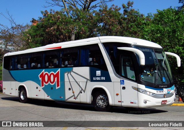 Auto Viação 1001 RJ 108.198 na cidade de São Paulo, São Paulo, Brasil, por Leonardo Fidelli. ID da foto: 7706817.