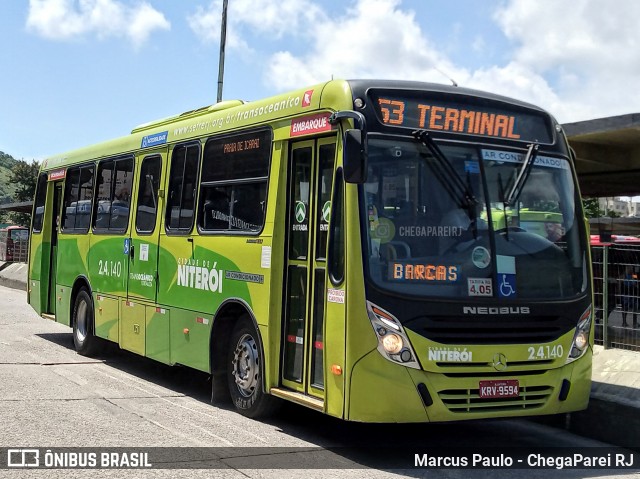Viação Fortaleza 2.4.140 na cidade de Niterói, Rio de Janeiro, Brasil, por Marcus Paulo - ChegaParei RJ. Número da foto: #7705681.