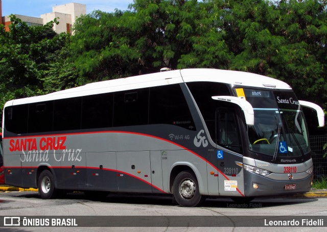 Viação Santa Cruz 338110 na cidade de São Paulo, São Paulo, Brasil, por Leonardo Fidelli. Número da foto: #7706890.