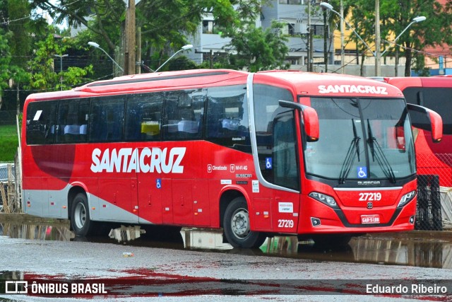 Viação Santa Cruz 27219 na cidade de Pouso Alegre, Minas Gerais, Brasil, por Eduardo Ribeiro. Número da foto: #7709216.