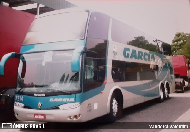 Viação Garcia 7214 na cidade de São Paulo, São Paulo, Brasil, por Vanderci Valentim. Número da foto: #7705385.
