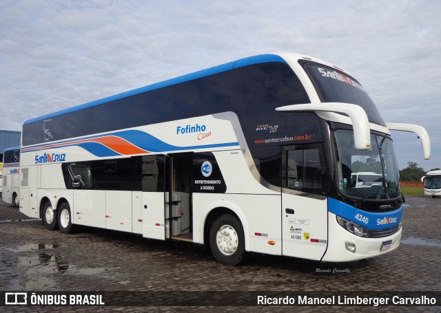 VUSC - Viação União Santa Cruz 4240 na cidade de Santa Cruz do Sul, Rio Grande do Sul, Brasil, por Ricardo Manoel Limberger Carvalho. ID da foto: 7705523.