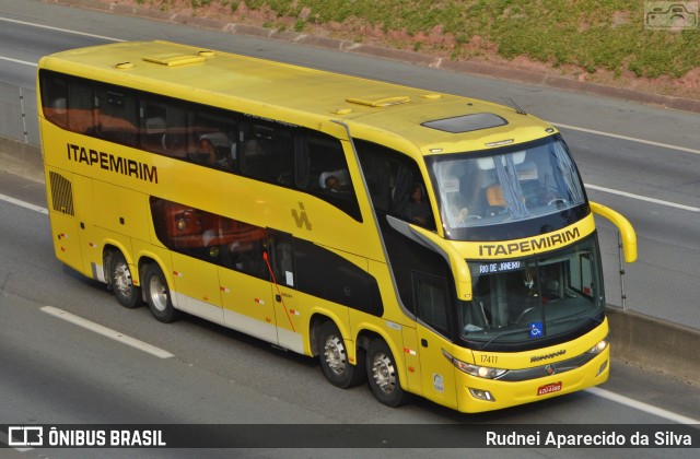 Viação Itapemirim 17411 na cidade de Arujá, São Paulo, Brasil, por Rudnei Aparecido da Silva. Número da foto: #7708304.