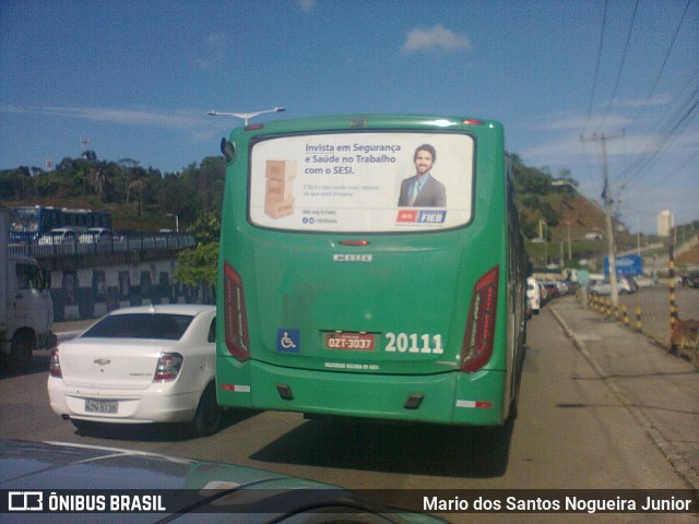 OT Trans - Ótima Salvador Transportes 20111 na cidade de Salvador, Bahia, Brasil, por Mario dos Santos Nogueira Junior. ID da foto: 7705512.