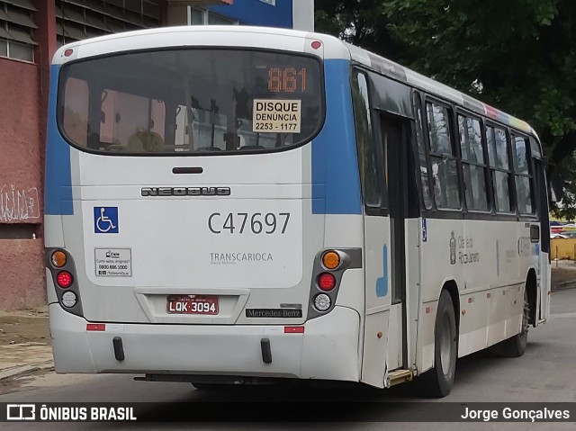Viação Redentor C47697 na cidade de Rio de Janeiro, Rio de Janeiro, Brasil, por Jorge Gonçalves. Número da foto: #7705584.