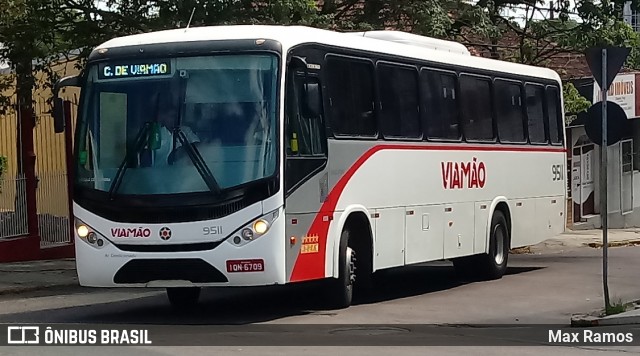 Empresa de Transporte Coletivo Viamão 9511 na cidade de Viamão, Rio Grande do Sul, Brasil, por Max Ramos. ID da foto: 7708379.