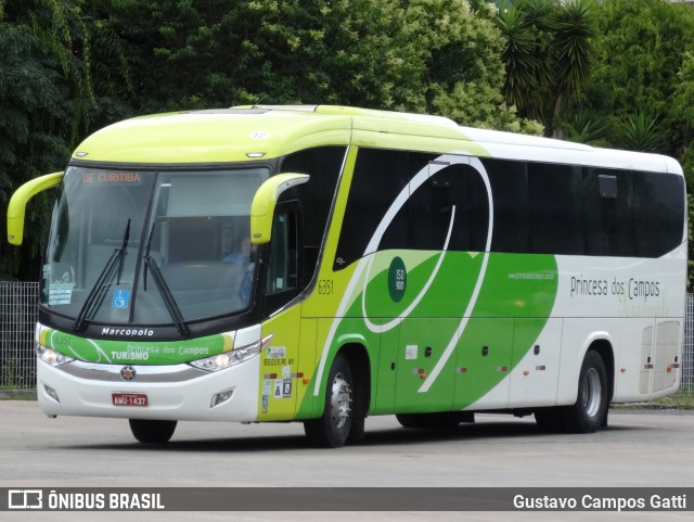 Expresso Princesa dos Campos 6351 na cidade de Curitiba, Paraná, Brasil, por Gustavo Campos Gatti. ID da foto: 7705605.