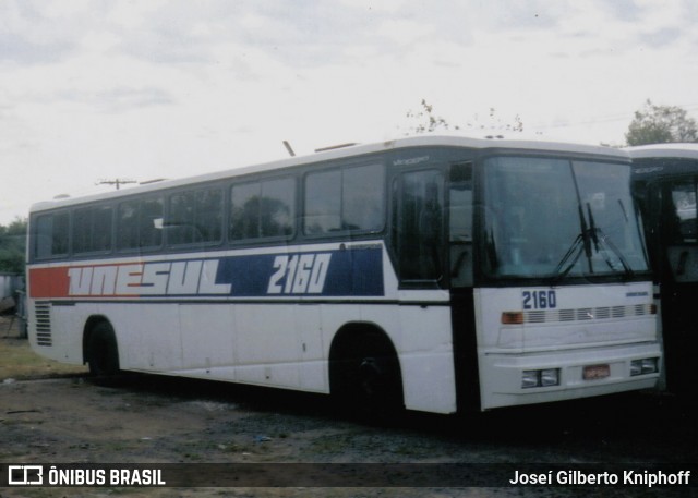 Unesul de Transportes 2160 na cidade de Porto Alegre, Rio Grande do Sul, Brasil, por Joseí Gilberto Kniphoff. ID da foto: 7706514.