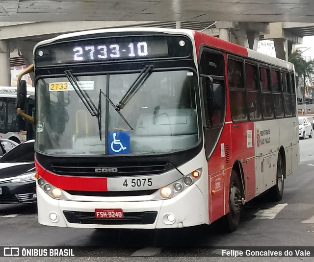 Allibus Transportes 4 5075 na cidade de São Paulo, São Paulo, Brasil, por Felipe Goncalves do Vale. Número da foto: #7706603.