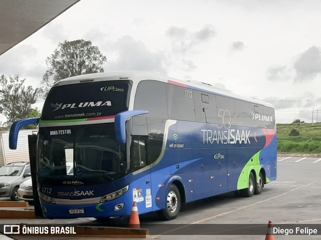 Trans Isaak Turismo 1712 na cidade de Formiga, Minas Gerais, Brasil, por Diego Felipe. ID da foto: 7708004.