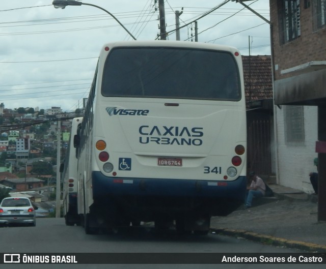Visate - Viação Santa Tereza 341 na cidade de Caxias do Sul, Rio Grande do Sul, Brasil, por Anderson Soares de Castro. Número da foto: #7708675.