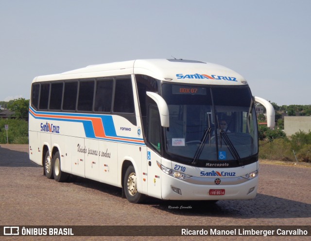 VUSC - Viação União Santa Cruz 2710 na cidade de Rio Pardo, Rio Grande do Sul, Brasil, por Ricardo Manoel Limberger Carvalho. Número da foto: #7705506.