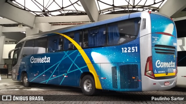 Viação Cometa 12251 na cidade de Joinville, Santa Catarina, Brasil, por Paulinho Sartor. ID da foto: 7708469.