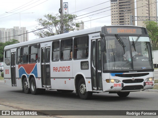 Reunidas Transportes Urbanos 08110 na cidade de Natal, Rio Grande do Norte, Brasil, por Rodrigo Fonseca. ID da foto: 7707195.