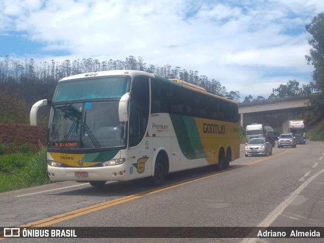 Empresa Gontijo de Transportes 14145 na cidade de João Monlevade, Minas Gerais, Brasil, por Adriano  Almeida. ID da foto: 7708597.