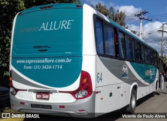 Expresso Allure 64 na cidade de Matozinhos, Minas Gerais, Brasil, por Vicente de Paulo Alves. ID da foto: 7708649.