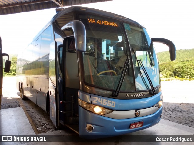 Viação Águia Branca 24650 na cidade de Ponto dos Volantes, Minas Gerais, Brasil, por Cesar Rodrigues. ID da foto: 7707930.