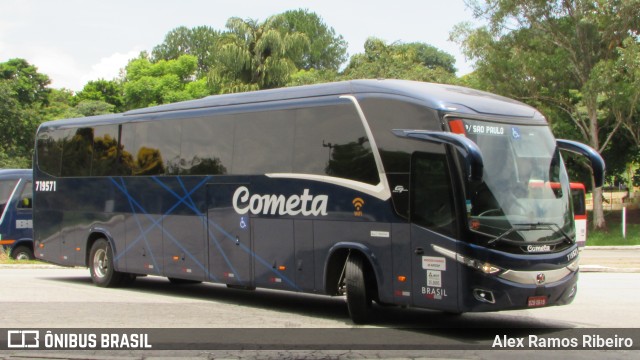 Viação Cometa 719571 na cidade de Taubaté, São Paulo, Brasil, por Alex Ramos Ribeiro. ID da foto: 7708475.