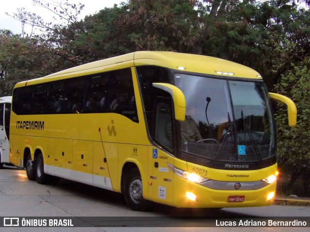 Viação Itapemirim 60075 na cidade de São Paulo, São Paulo, Brasil, por Lucas Adriano Bernardino. Número da foto: #7707998.