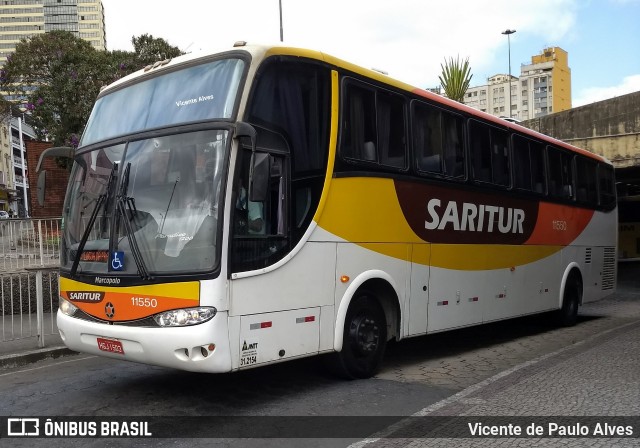 Saritur - Santa Rita Transporte Urbano e Rodoviário 11550 na cidade de Belo Horizonte, Minas Gerais, Brasil, por Vicente de Paulo Alves. Número da foto: #7792234.