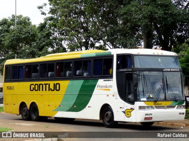 Empresa Gontijo de Transportes 15160 na cidade de Patos de Minas, Minas Gerais, Brasil, por Rafael Caldas. ID da foto: 7791291.