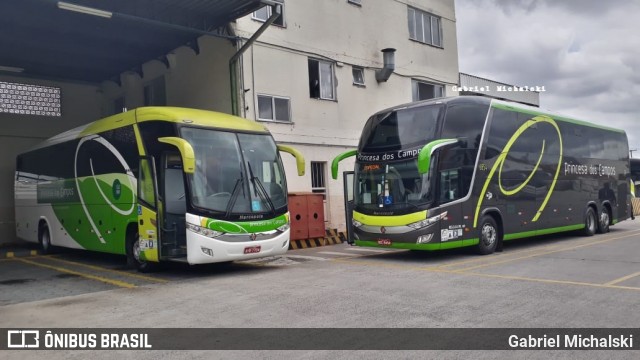 Expresso Princesa dos Campos 6452 na cidade de Ponta Grossa, Paraná, Brasil, por Gabriel Michalski. ID da foto: 7791729.