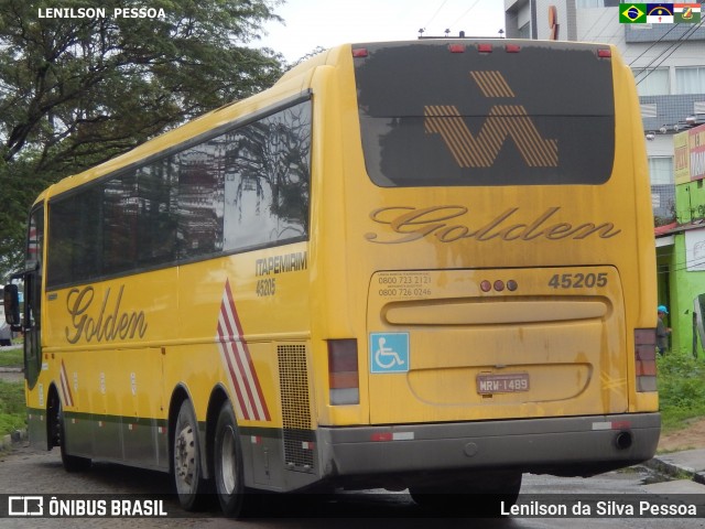 Viação Itapemirim 45205 na cidade de Caruaru, Pernambuco, Brasil, por Lenilson da Silva Pessoa. ID da foto: 7792150.