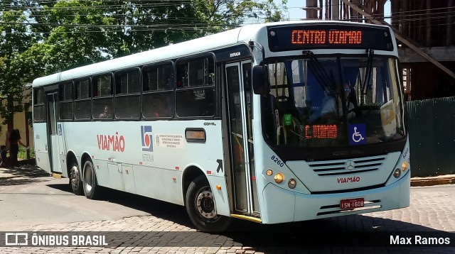 Empresa de Transporte Coletivo Viamão 8260 na cidade de Viamão, Rio Grande do Sul, Brasil, por Max Ramos. Número da foto: #7790523.