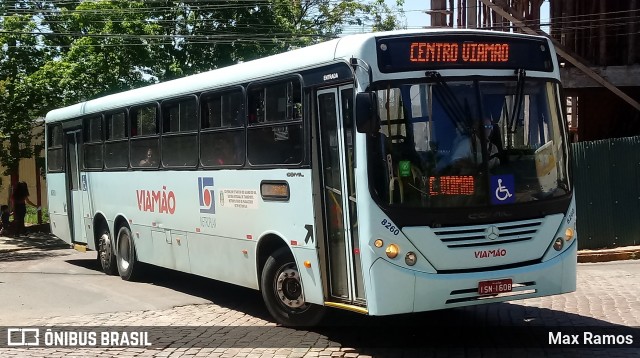 Empresa de Transporte Coletivo Viamão 8260 na cidade de Viamão, Rio Grande do Sul, Brasil, por Max Ramos. ID da foto: 7790523.