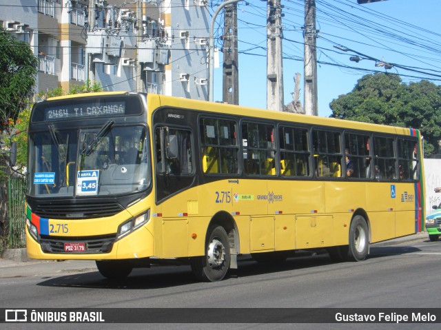 Mobibrasil São Lourenço >>> Mobi-PE 2.715 na cidade de Recife, Pernambuco, Brasil, por Gustavo Felipe Melo. ID da foto: 7793503.