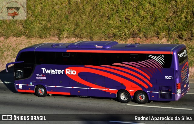 Twister Rio Transporte e Turismo 1001 na cidade de Arujá, São Paulo, Brasil, por Rudnei Aparecido da Silva. ID da foto: 7792825.